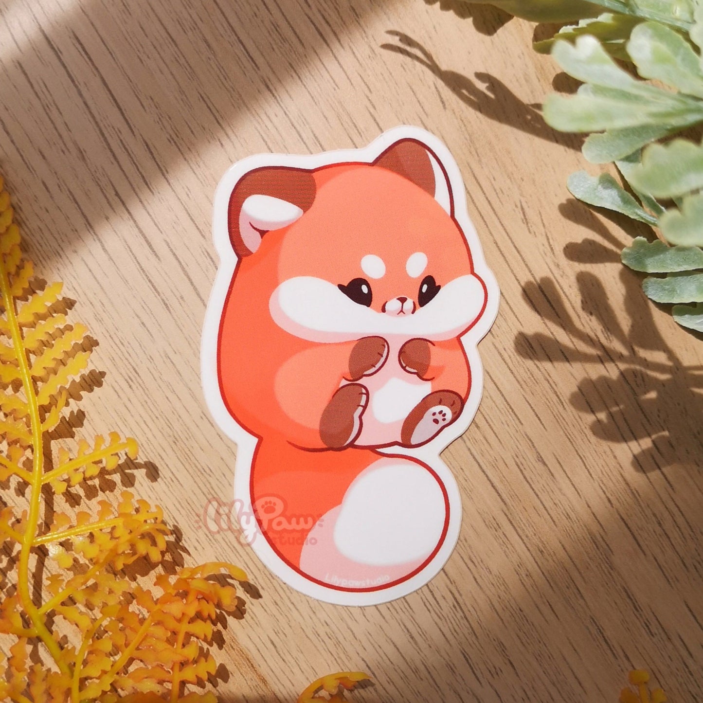 Red Fox Mochimal- Vinyl Sticker