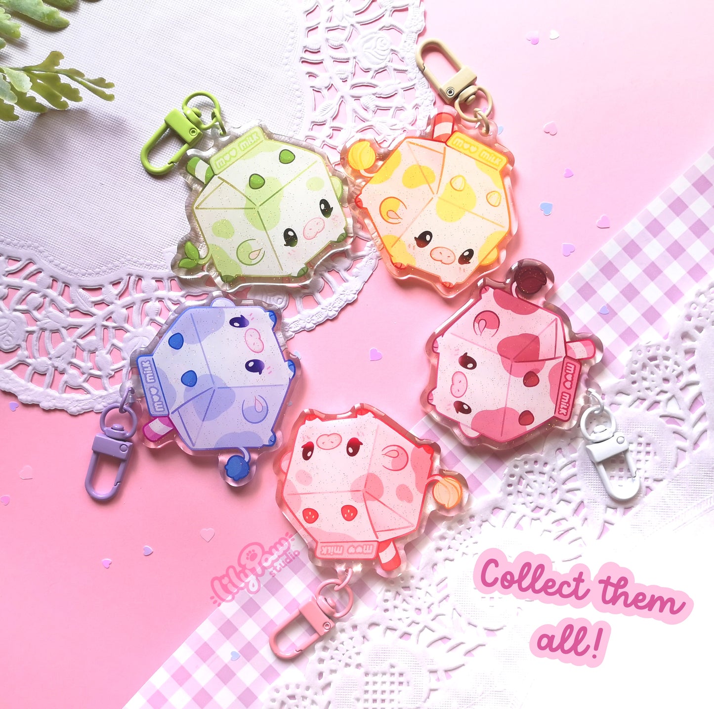 Moonana Moo Milk - Acrylic Keychain