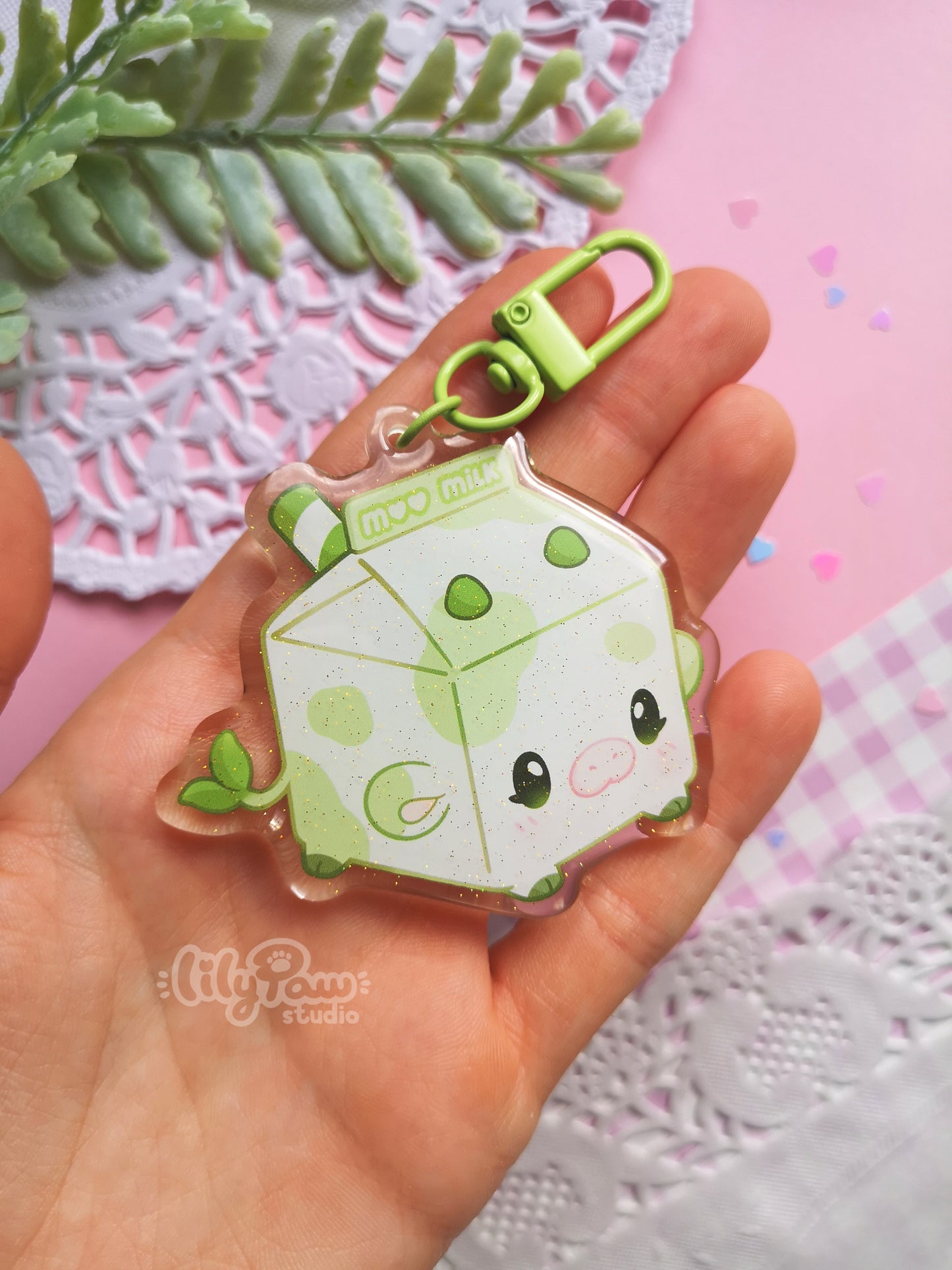 Mootcha Moo Milk - Acrylic Keychain