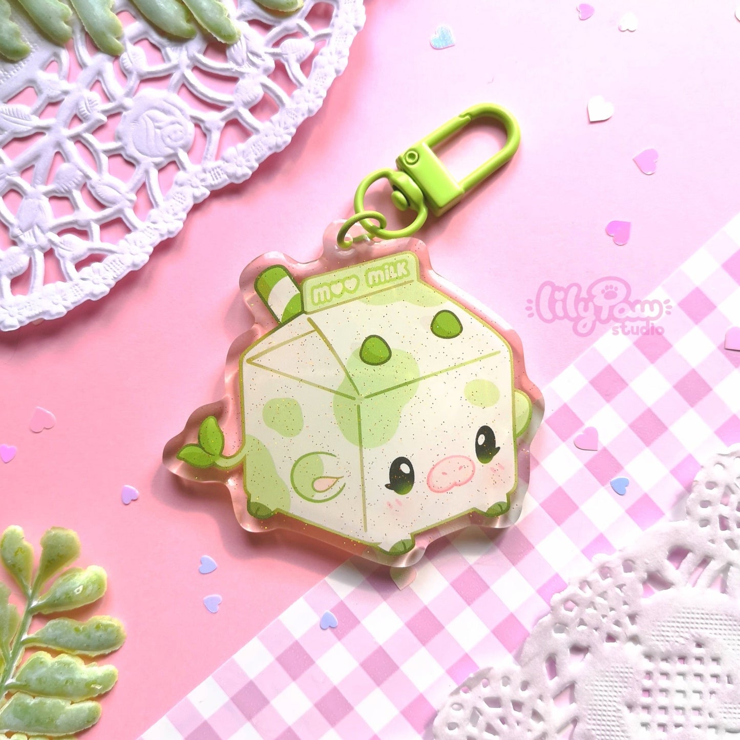 Mootcha Moo Milk - Acrylic Keychain