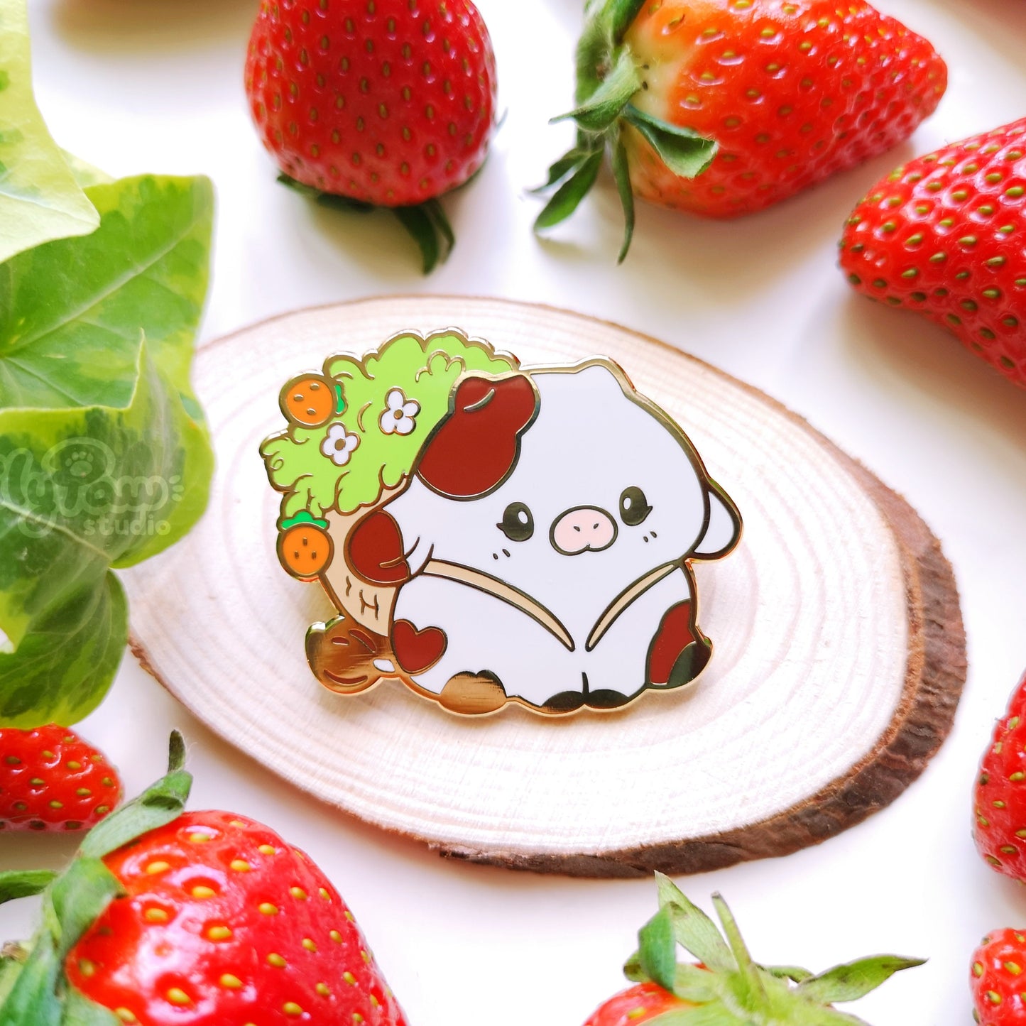 Strawberry Cowllector - Hard Enamel Pin