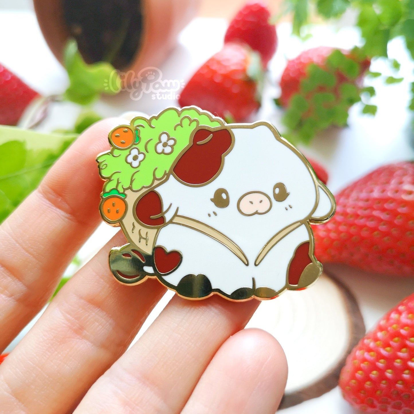 Strawberry Cowllector - Hard Enamel Pin