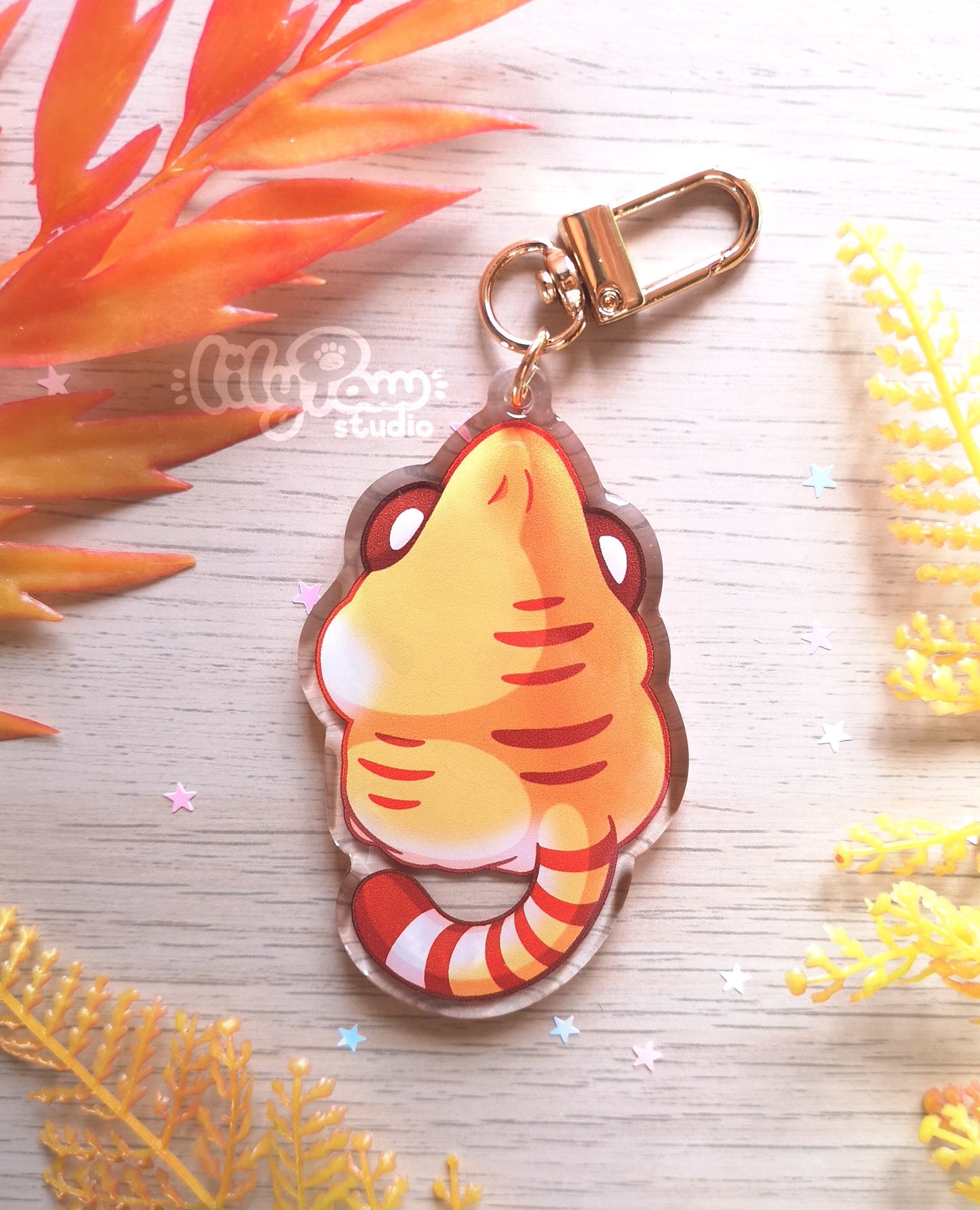 Golden Tiger Mochimal - Acrylic Charm
