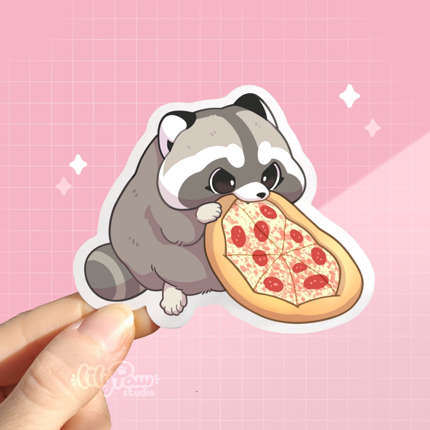 Pizza Raccoon - Vinyl Sticker