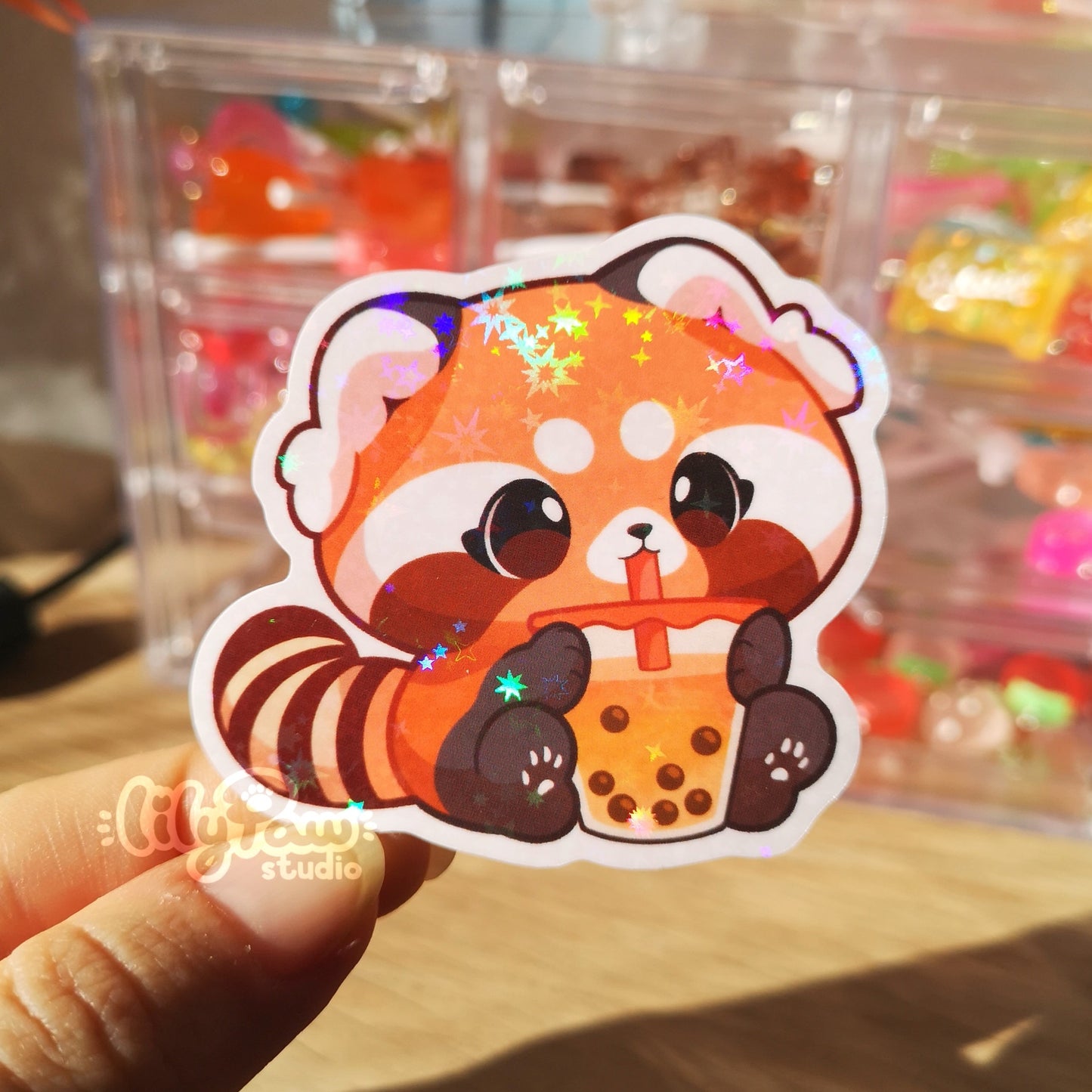 Boba Pals - Holo Stars Vinyl Sticker