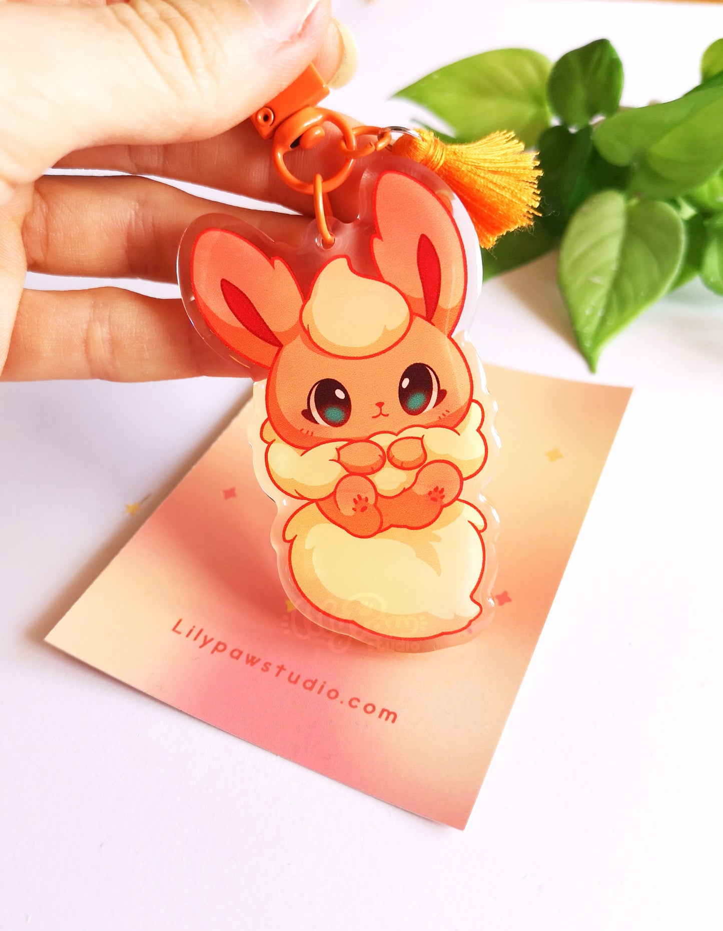 Eeveelution Acrylic Charm - Fire