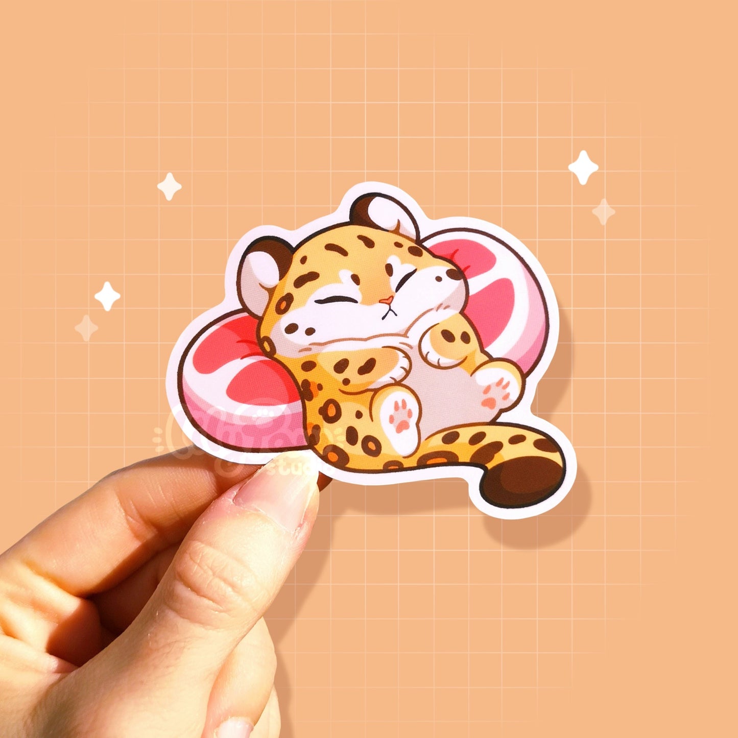 Comfort Foods Jaguar - Set of 2 glossy vinyl stickers