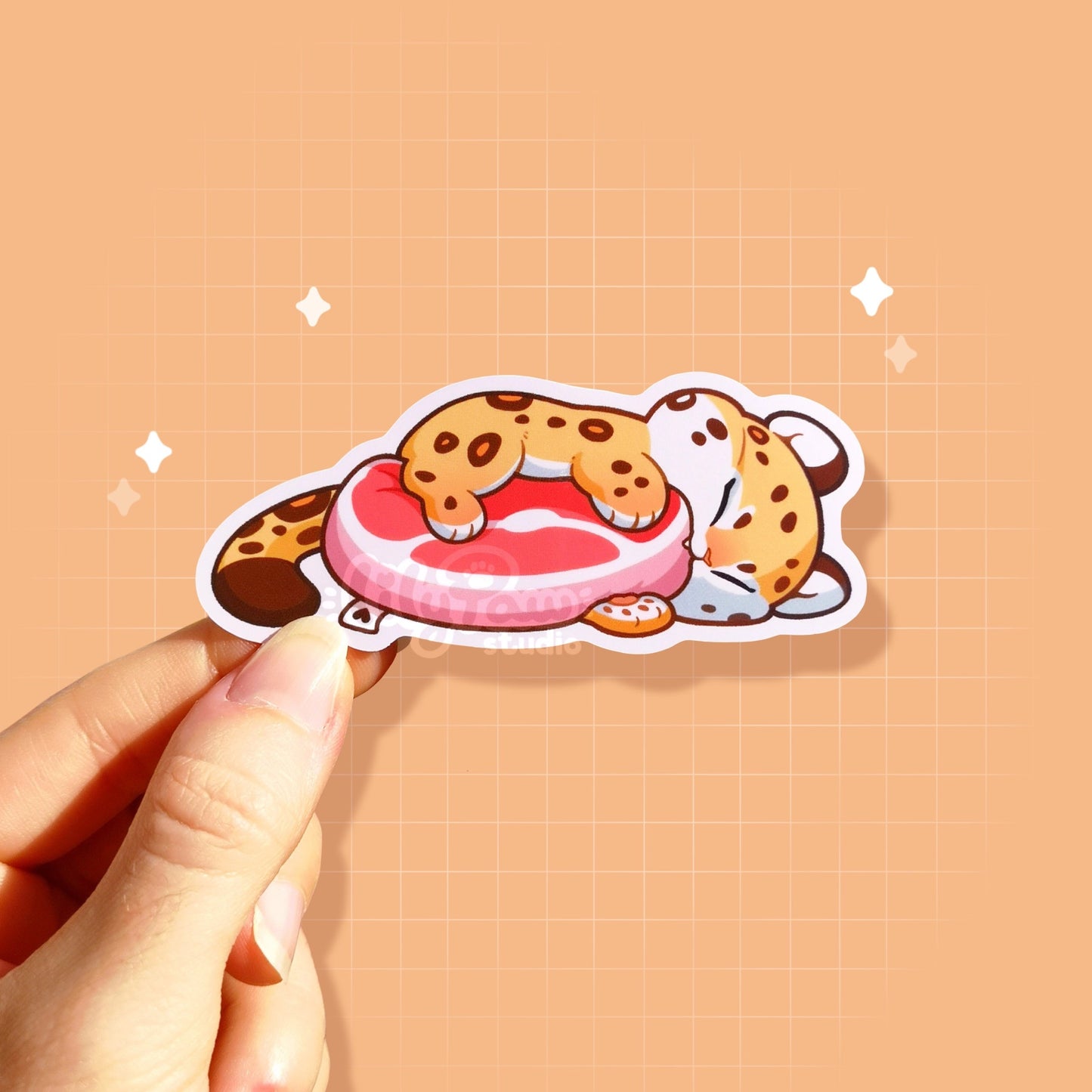 Comfort Foods Jaguar - Set of 2 glossy vinyl stickers