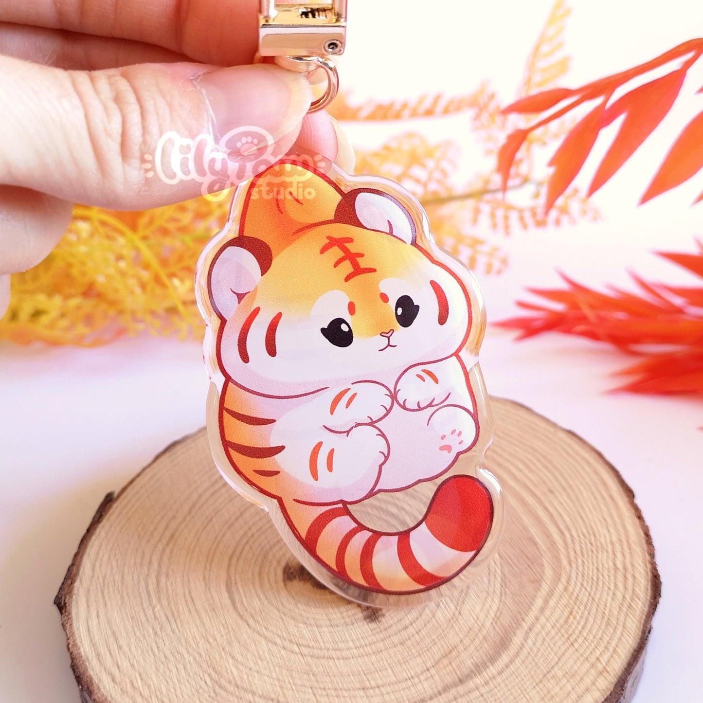 Golden Tiger Mochimal - Acrylic Charm