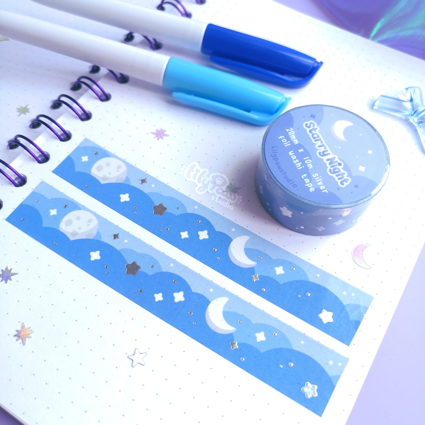 Silver Foil Washi Tape