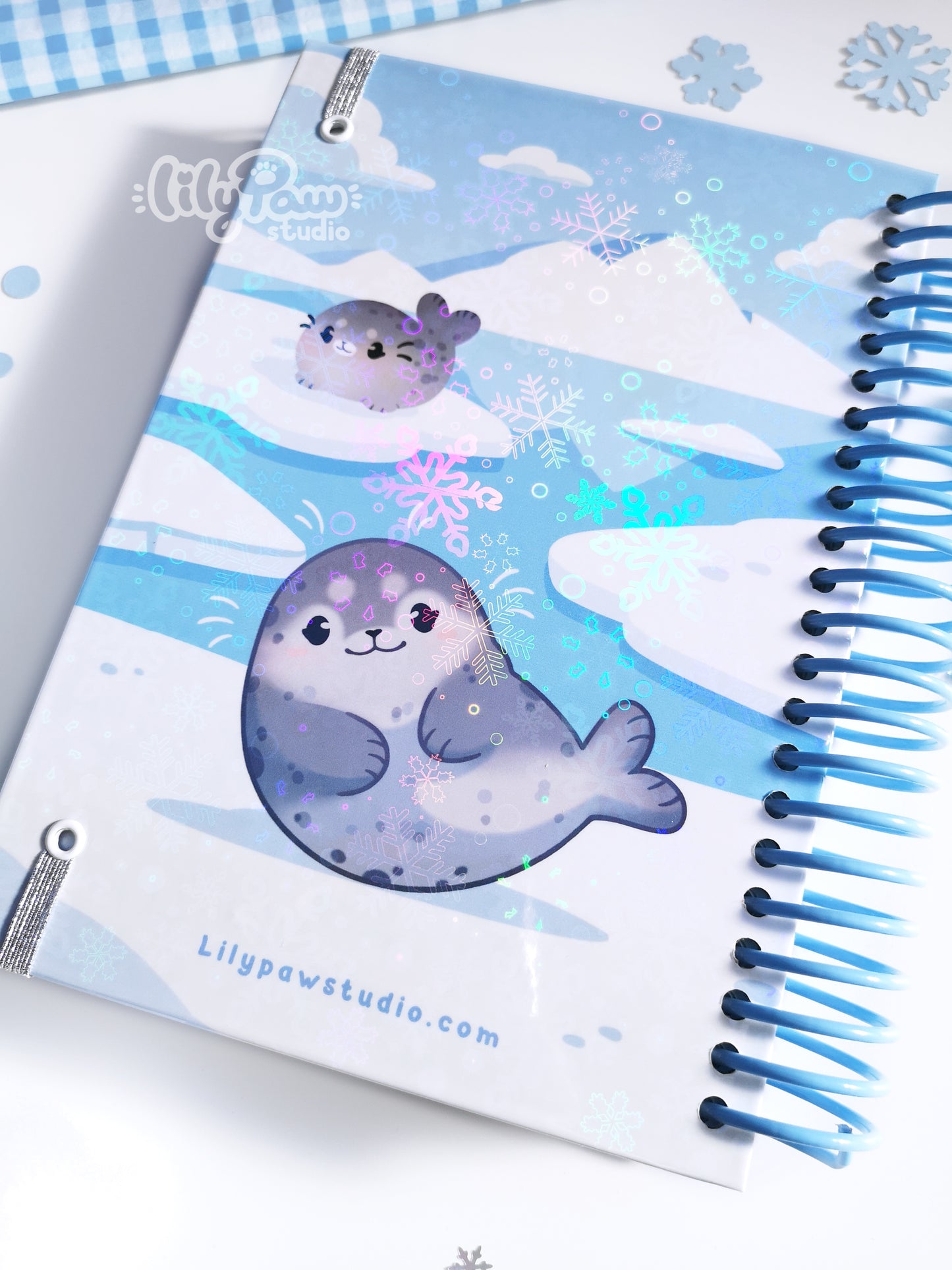 Polar Pals - Hardcover Handmade Notebook (Polar Bears)