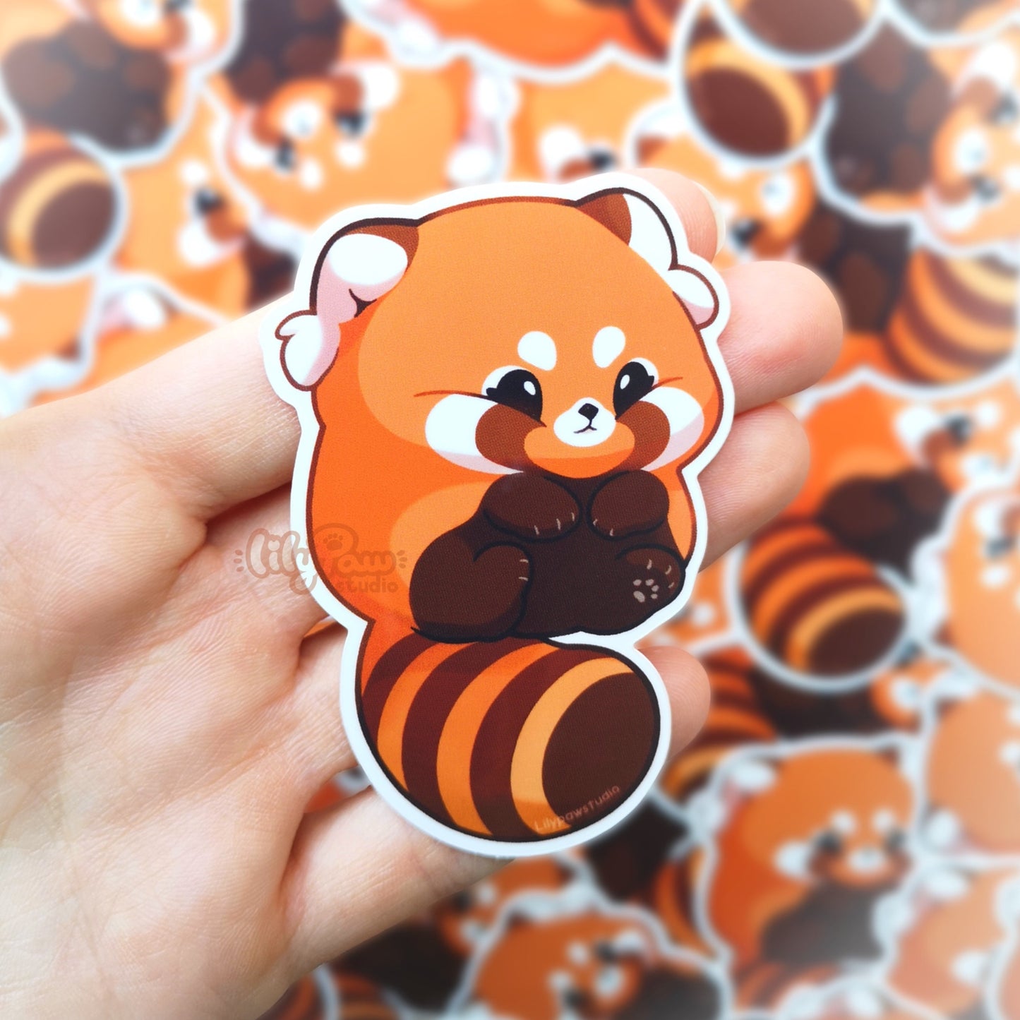 Red Panda Mochimal- Vinyl Sticker