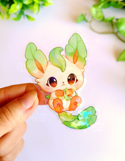 Eeveelutions Holo Transparent Vinyl Stickers