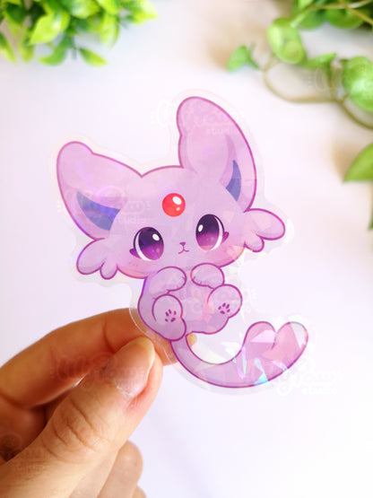 Eeveelutions Holo Transparent Vinyl Stickers