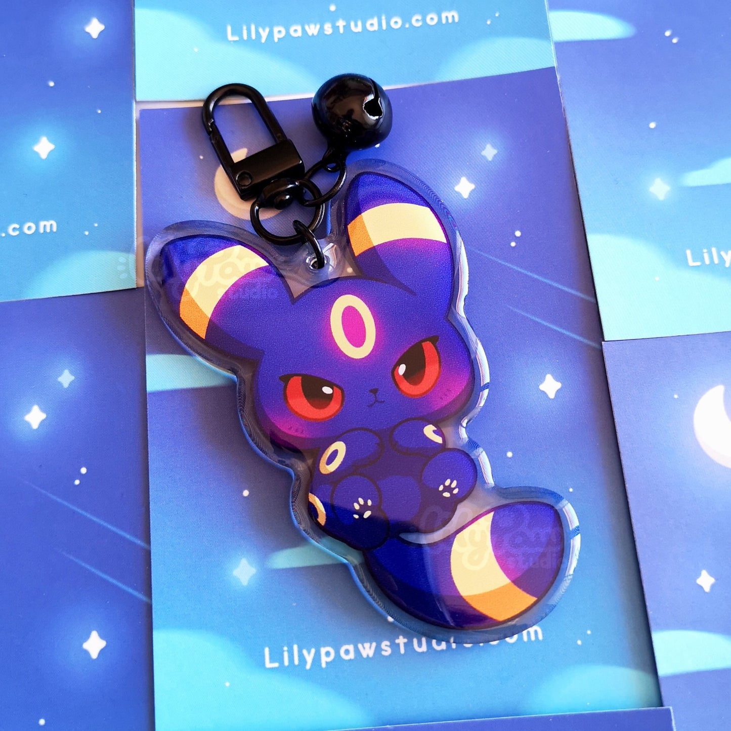 Eeveelution Acrylic Charm - Night