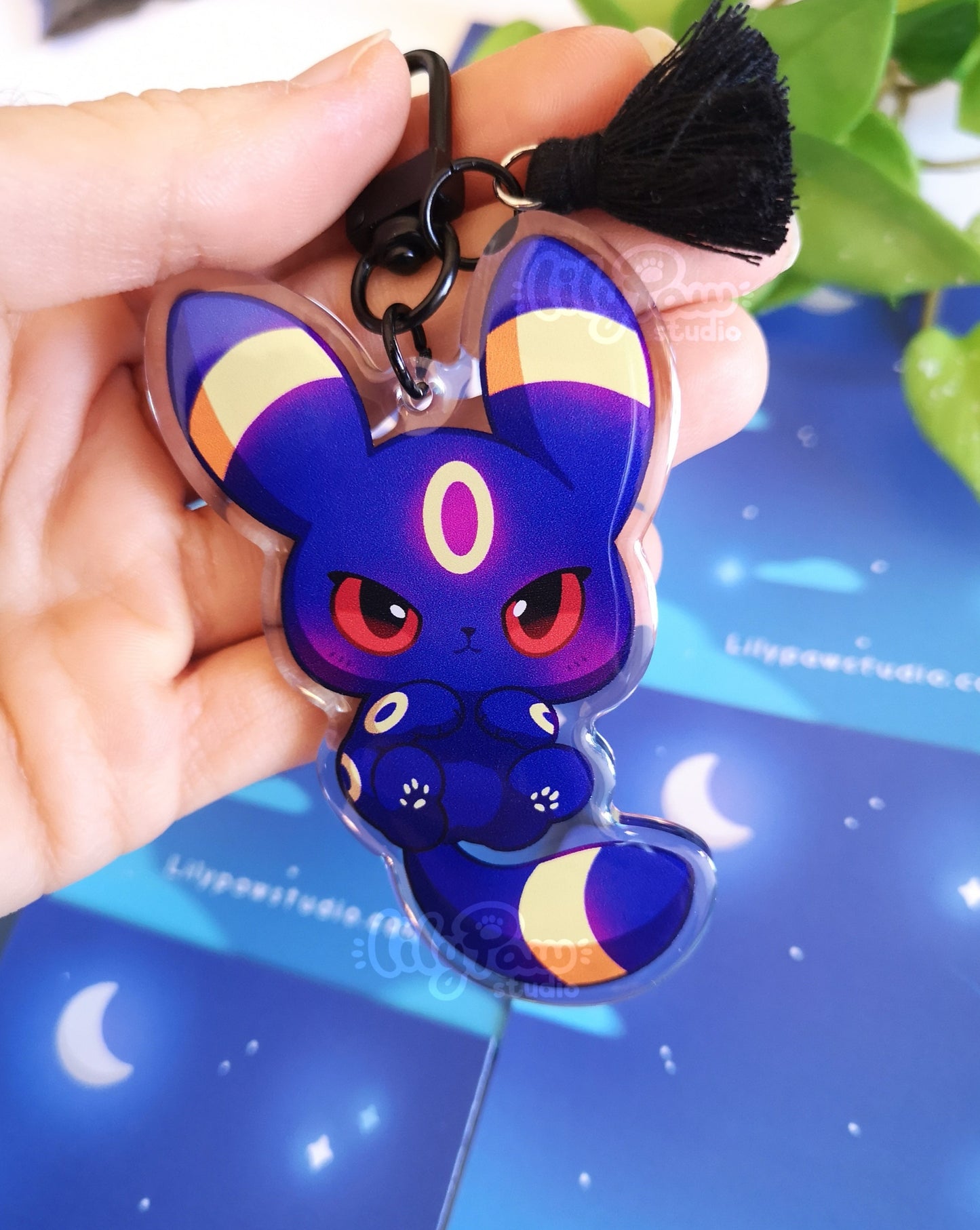 Eeveelution Acrylic Charm - Night