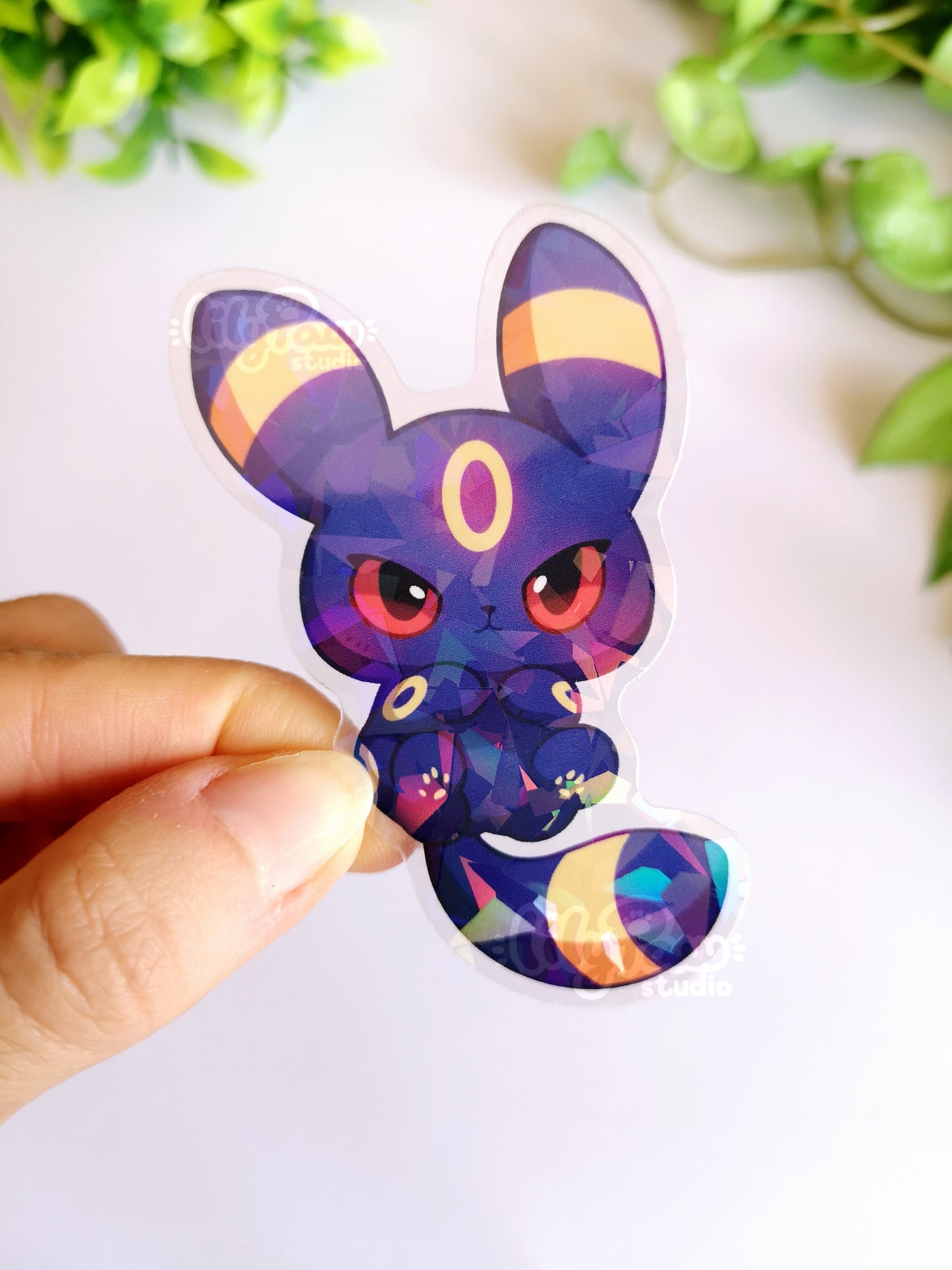 Eeveelutions Holo Transparent Vinyl Stickers