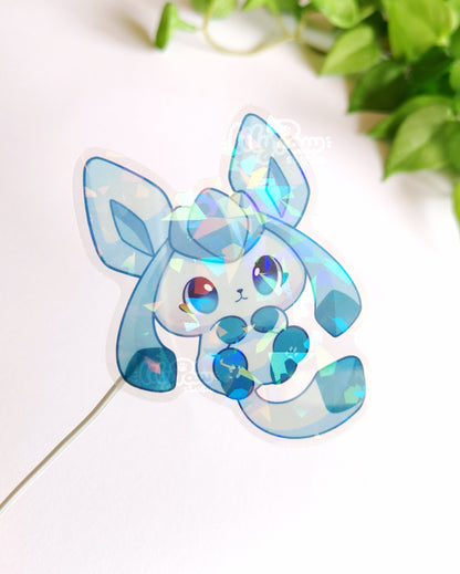 Eeveelutions Holo Transparent Vinyl Stickers