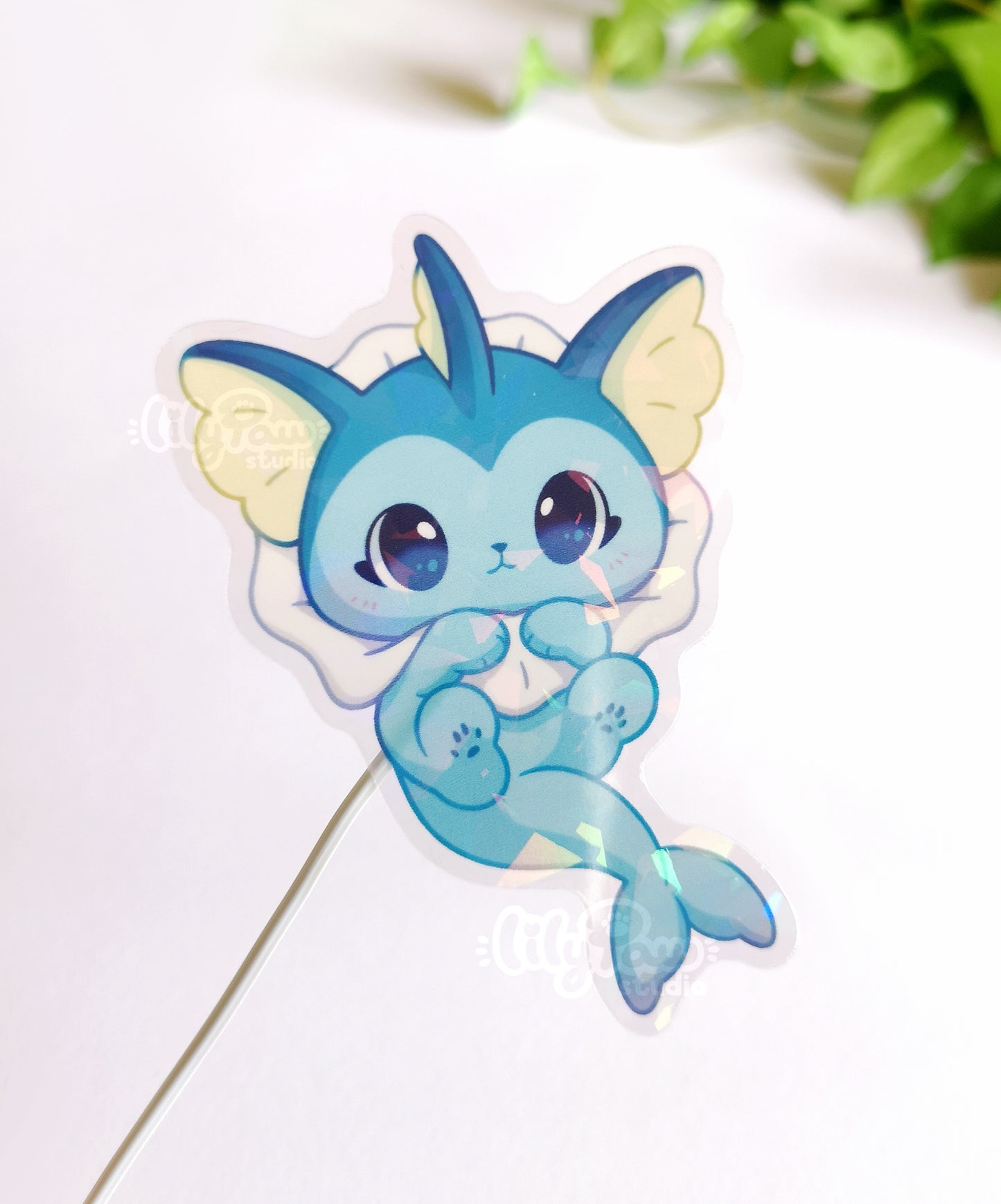 Eeveelutions Holo Transparent Vinyl Stickers