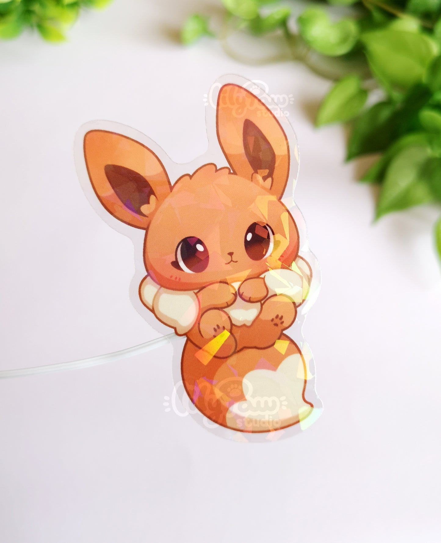 Eeveelutions Holo Transparent Vinyl Stickers