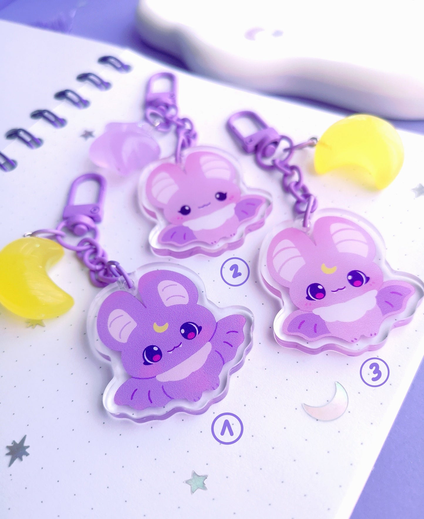 Bitty Bats Charms