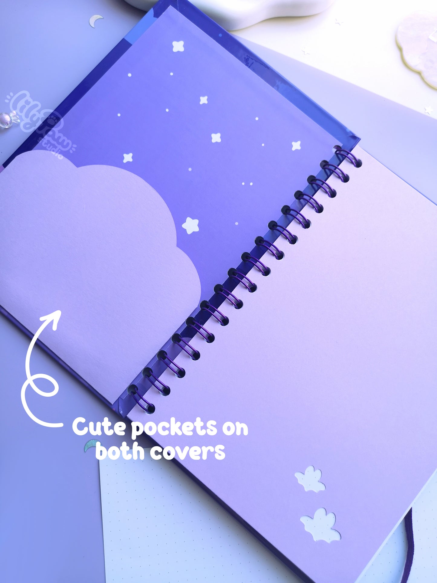 Bitty Bats - Handmade Hardcover Notebook