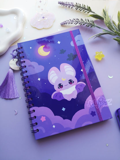 Bitty Bats - Handmade Hardcover Notebook