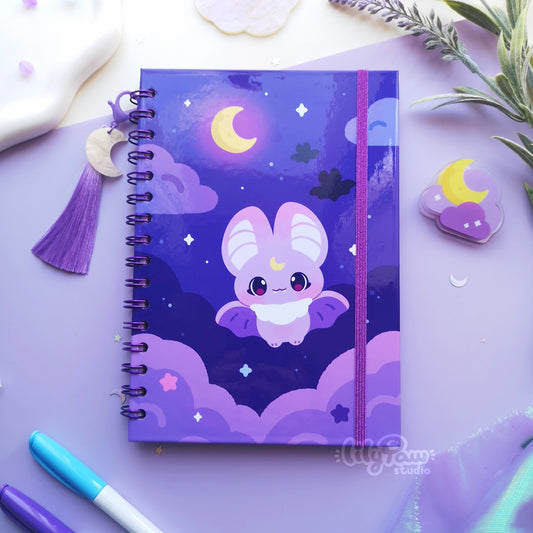 Bitty Bats - Handmade Hardcover Notebook