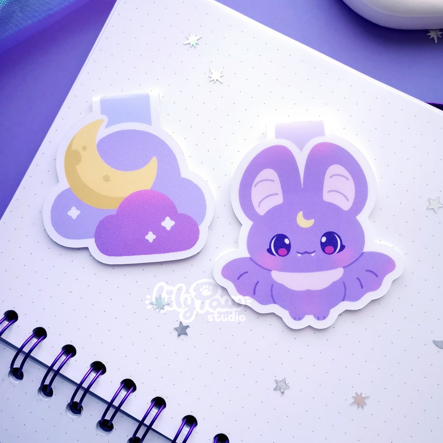 Bitty Bats - Magnetic Bookmarks