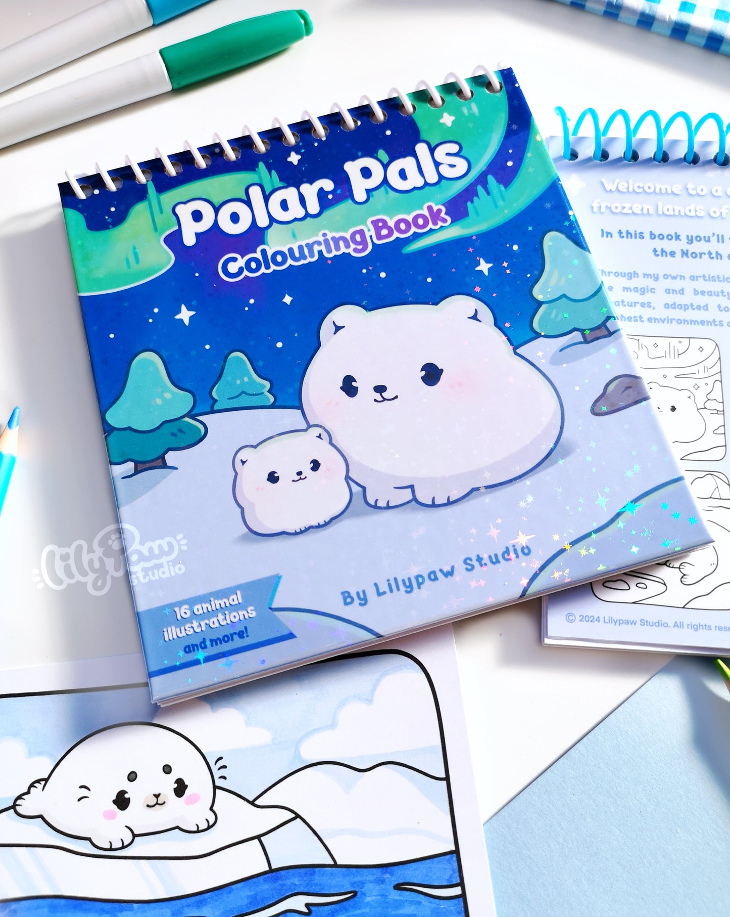 Polar Pals Colouring Book - (Made to order item)