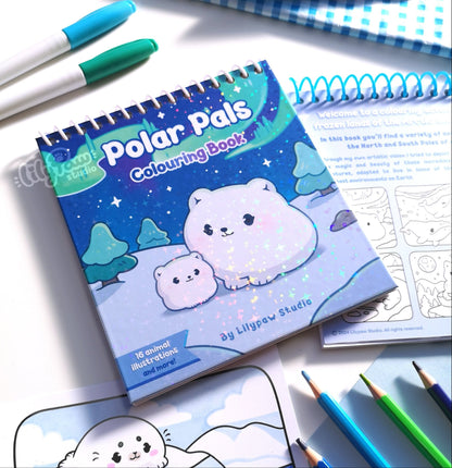 Polar Pals Colouring Book - (Made to order item)