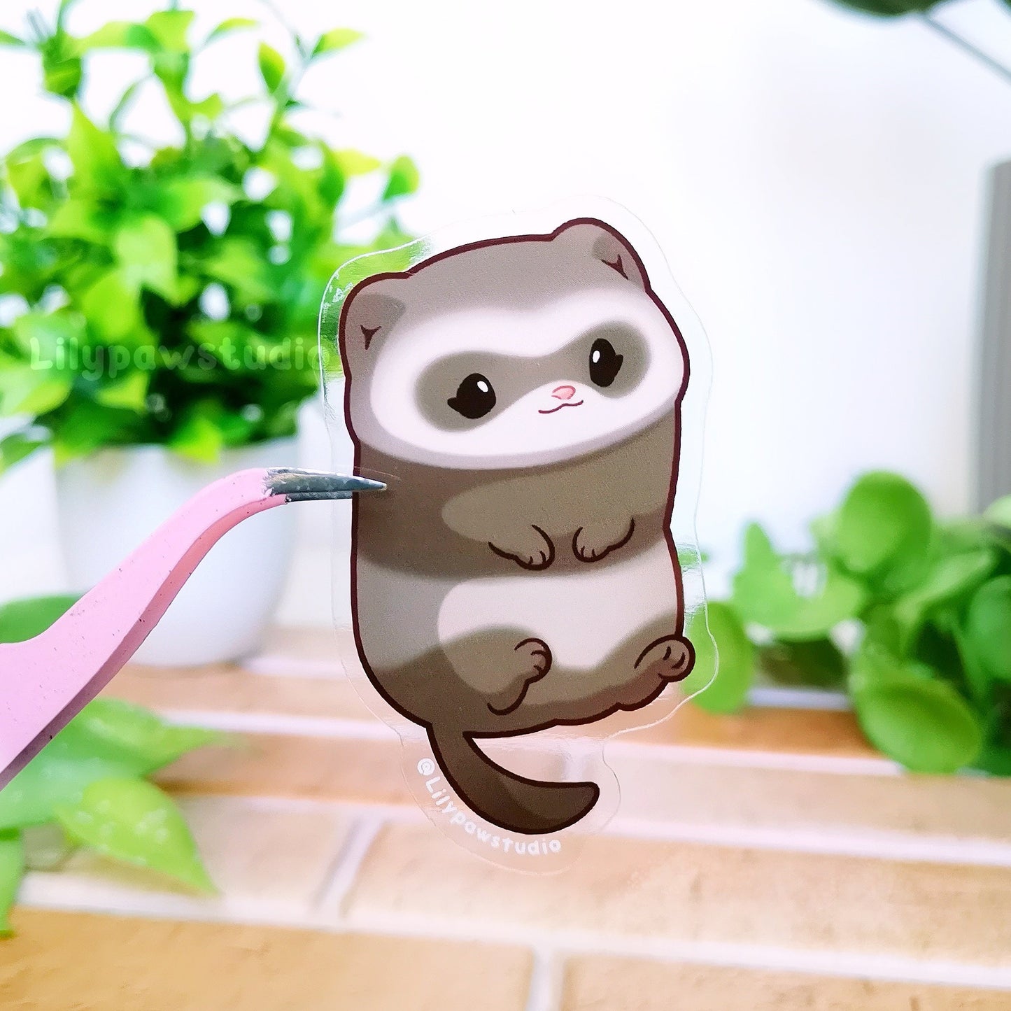 Ferret Mochimal-Transparent Vinyl Sticker