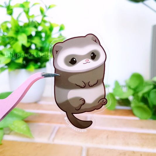 Ferret Mochimal-Transparent Vinyl Sticker