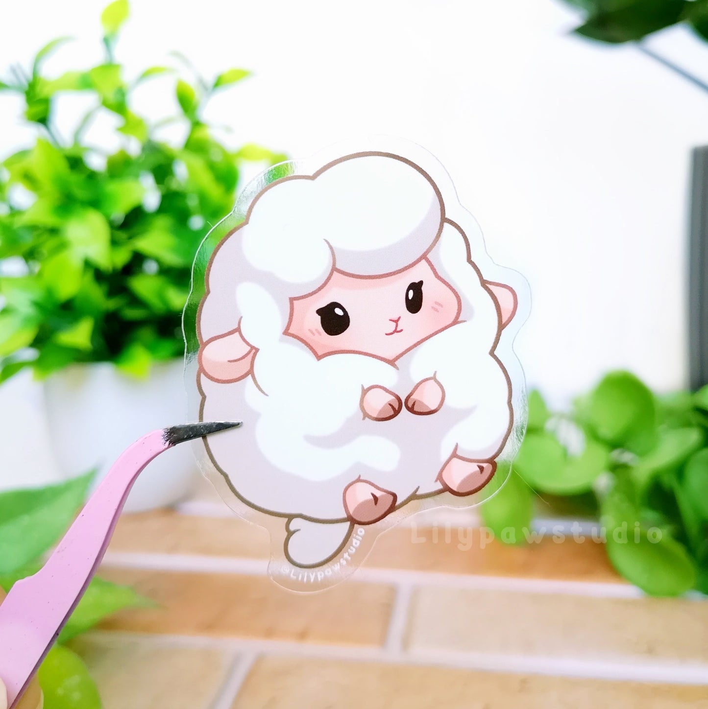 Sheep Mochimal-Transparent Vinyl Sticker