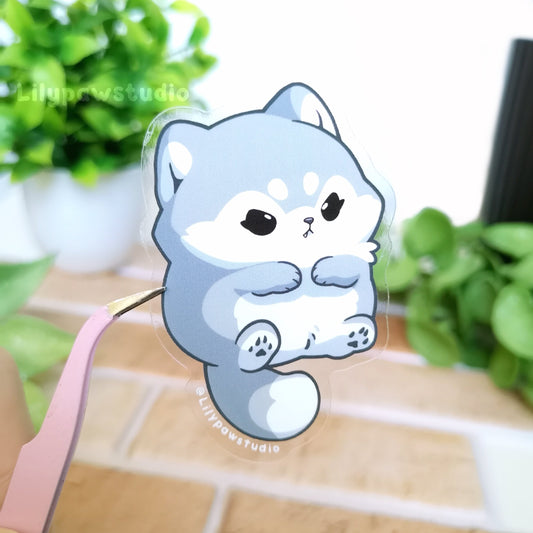 Wolf Mochimal-Transparent Vinyl Sticker