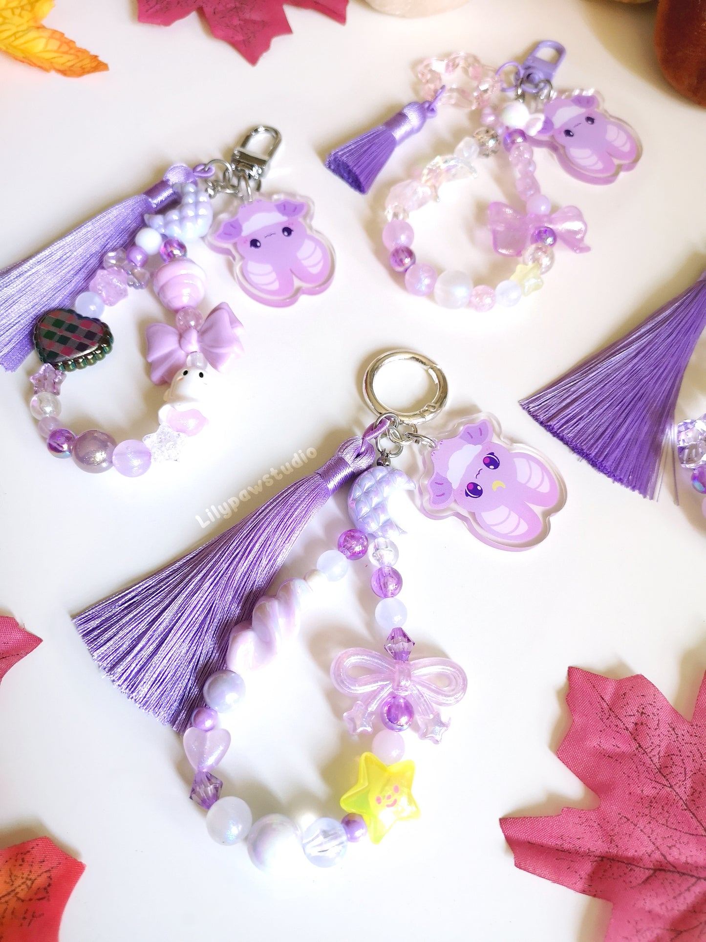 Bitty Bats - Beaded Charms