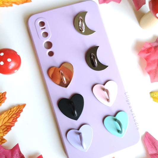 Heart | Moon Phone Hooks