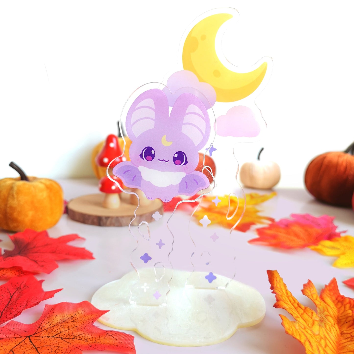 Moon and Bat Washi Stand