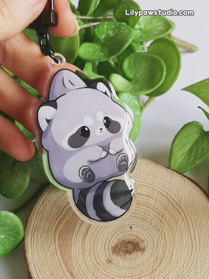 Raccoon Mochimal - Acrylic Charm