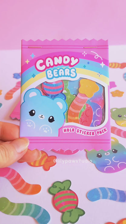 Candy Bears - Holo Sticker Pack