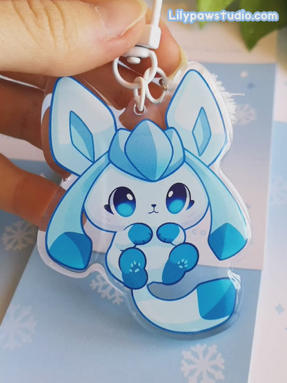 Eeveelution Acrylic Charm - Ice